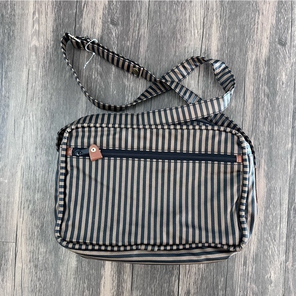 Vintage Allen Edwards Leather Trim Purse - Picture 2 of 14